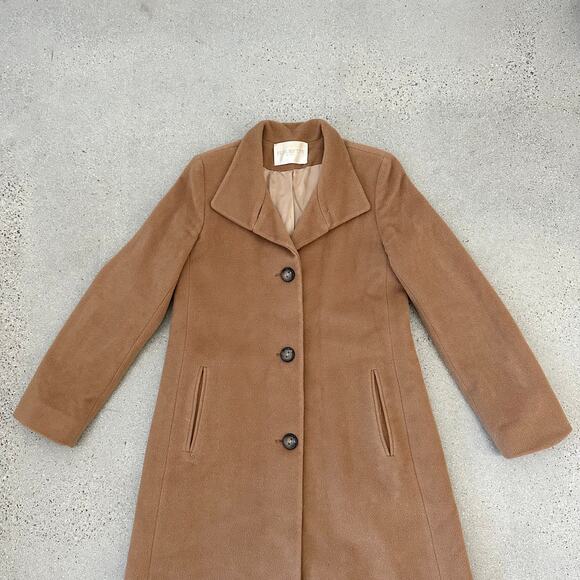 Fleurette Camel Wool Coat - Picture 2 of 8